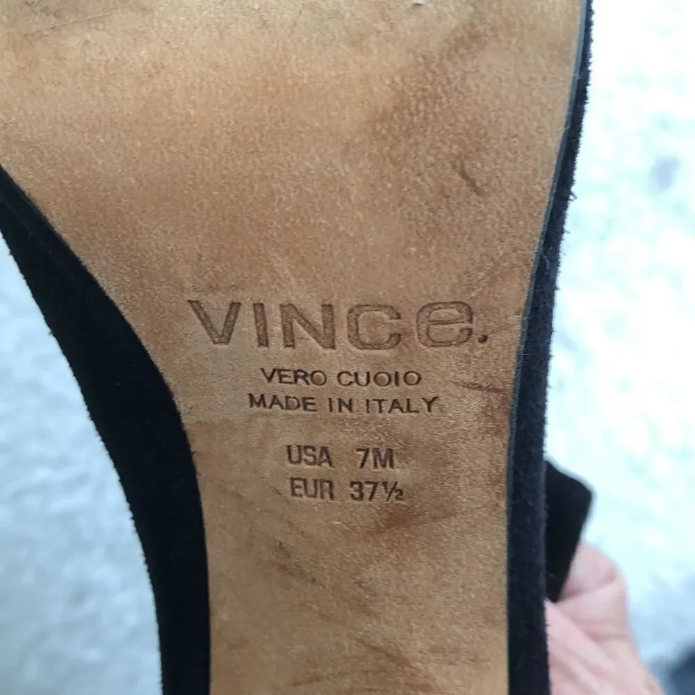 Vince peeptoe suede